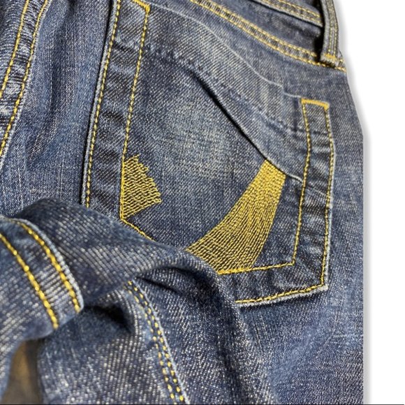 Dry Aged Denim James Jeans Antique Gold Bootleg - Picture 16 of 16
